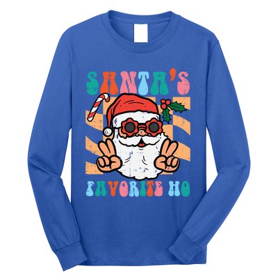 Groovy Santas Favorite Ho Retro Naughty Christmas Xmas Great Gift Long Sleeve Shirt