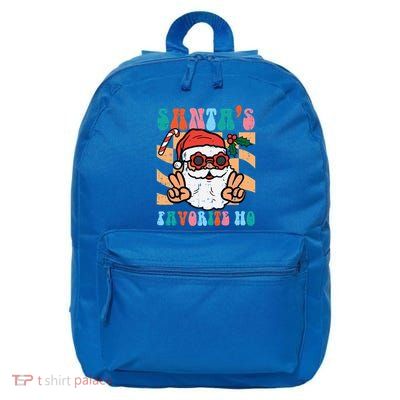 Groovy Santas Favorite Ho Retro Naughty Christmas Xmas Great Gift 16 in Basic Backpack