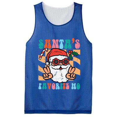 Groovy Santas Favorite Ho Retro Naughty Christmas Xmas Great Gift Mesh Reversible Basketball Jersey Tank