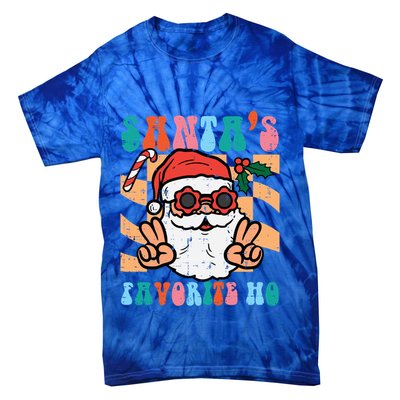 Groovy Santas Favorite Ho Retro Naughty Christmas Xmas Great Gift Tie-Dye T-Shirt