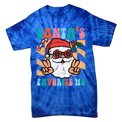 Groovy Santas Favorite Ho Retro Naughty Christmas Xmas Great Gift Tie-Dye T-Shirt