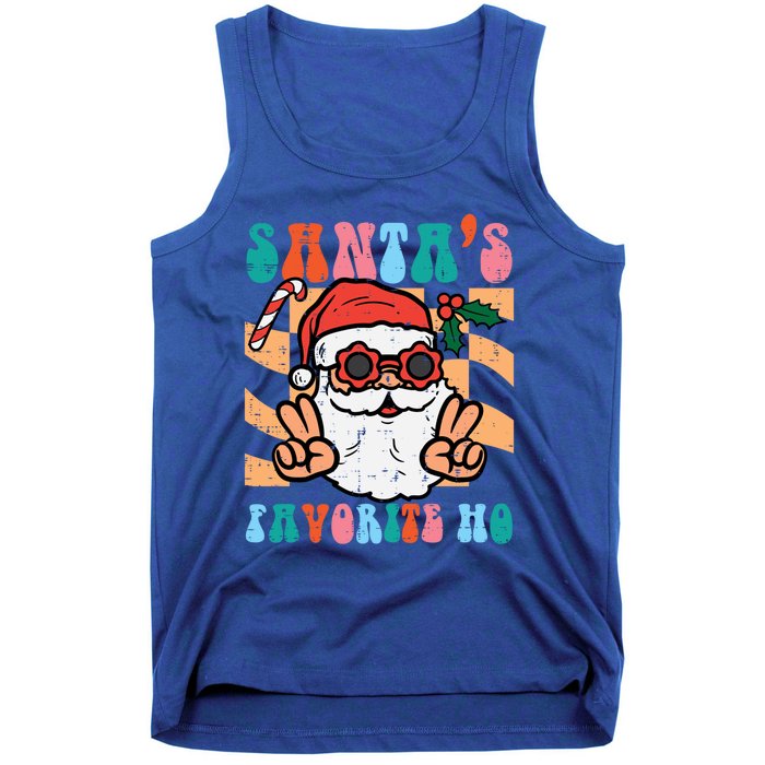 Groovy Santas Favorite Ho Retro Naughty Christmas Xmas Great Gift Tank Top