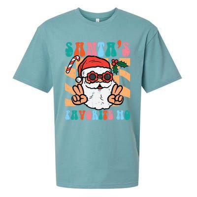 Groovy Santas Favorite Ho Retro Naughty Christmas Xmas Great Gift Sueded Cloud Jersey T-Shirt