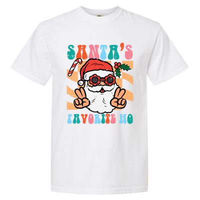 Groovy Santas Favorite Ho Retro Naughty Christmas Xmas Great Gift Garment-Dyed Heavyweight T-Shirt