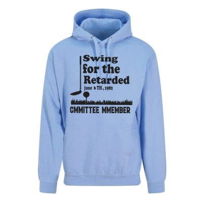 Golf Swing For The Retarded Committee Member Unisex Surf Hoodie