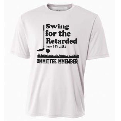 Golf Swing For The Retarded Committee Member Cooling Performance Crew T-Shirt