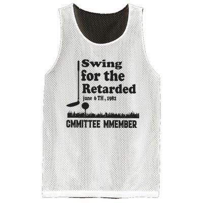 Golf Swing For The Retarded Committee Member Mesh Reversible Basketball Jersey Tank