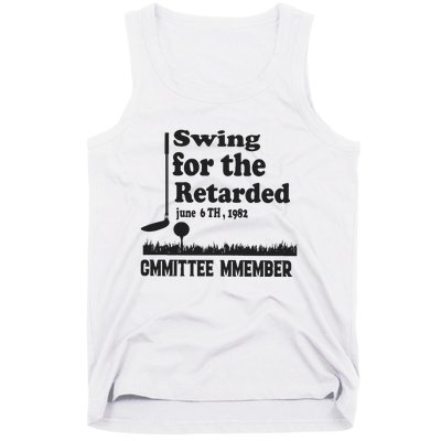 Golf Swing For The Retarded Committee Member Tank Top