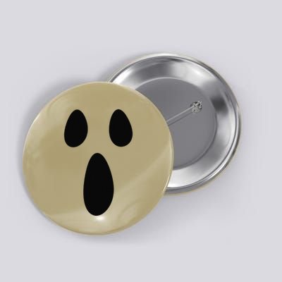 Ghost Silly Face Spooky Halloween Ghoul Face Easy Costume Button