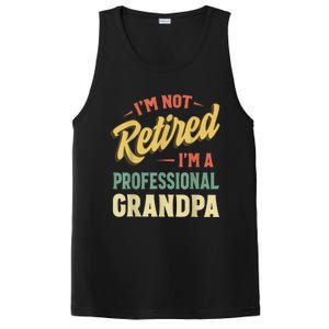 Grandpa Shirts For  Funny Fathers Day Retired Grandpa PosiCharge Competitor Tank