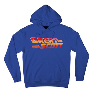 Great Scott Funny Time Traveler Mad Scientist Inventor Gift Hoodie