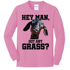 Goat Shirts For Goat Lovers Farm Apparel Meme Pun Funny Goat Kids Long Sleeve Shirt