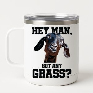 Goat Shirts For Goat Lovers Farm Apparel Meme Pun Funny Goat 12 oz Stainless Steel Tumbler Cup