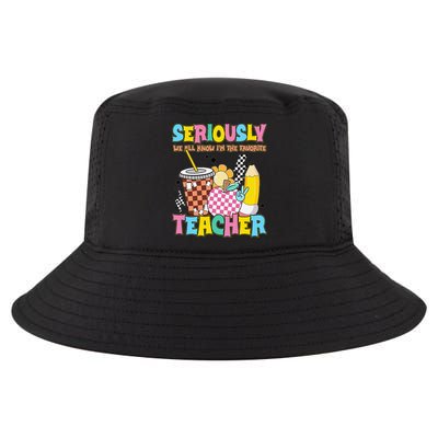 Groovy School Funny For Teacher Seriously We All Know Cool Comfort Performance Bucket Hat