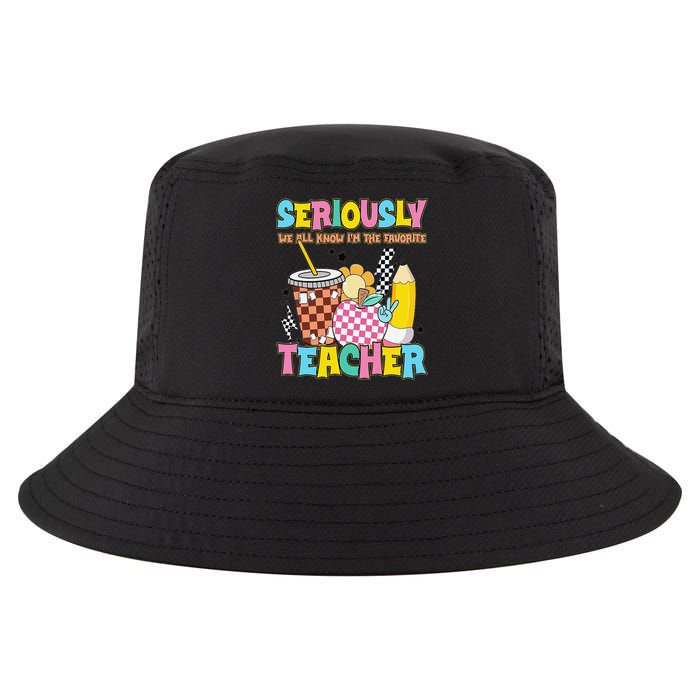 Groovy School Funny For Teacher Seriously We All Know Cool Comfort Performance Bucket Hat
