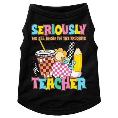 Groovy School Funny For Teacher Seriously We All Know Doggie Tank