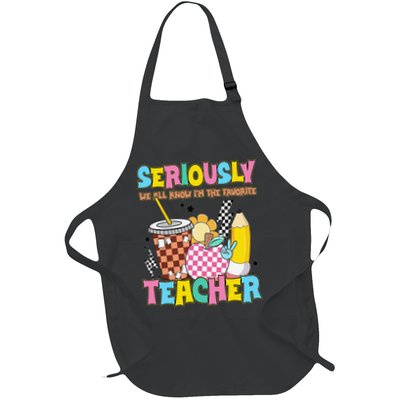 Groovy School Funny For Teacher Seriously We All Know Apron