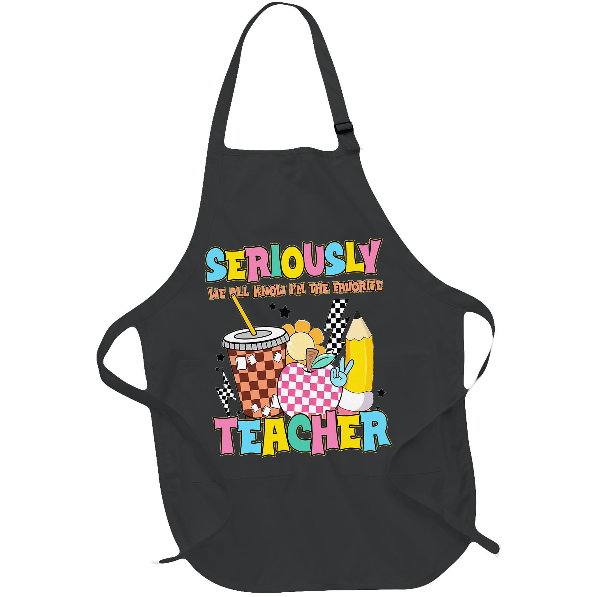 Groovy School Funny For Teacher Seriously We All Know Apron