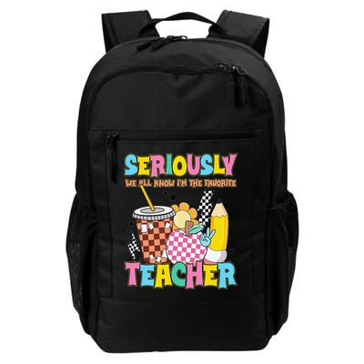 Groovy School Funny For Teacher Seriously We All Know Backpack