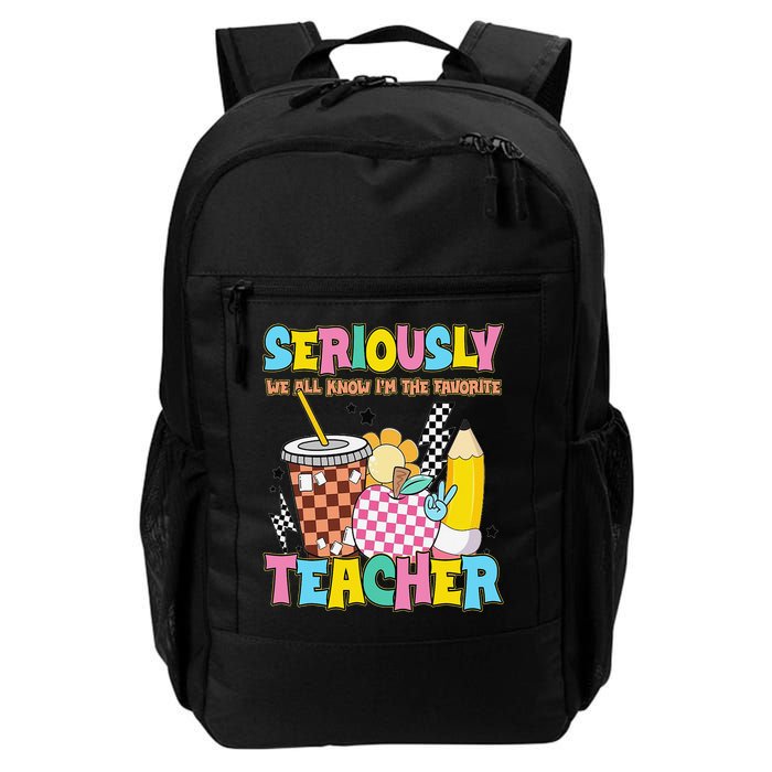 Groovy School Funny For Teacher Seriously We All Know Backpack