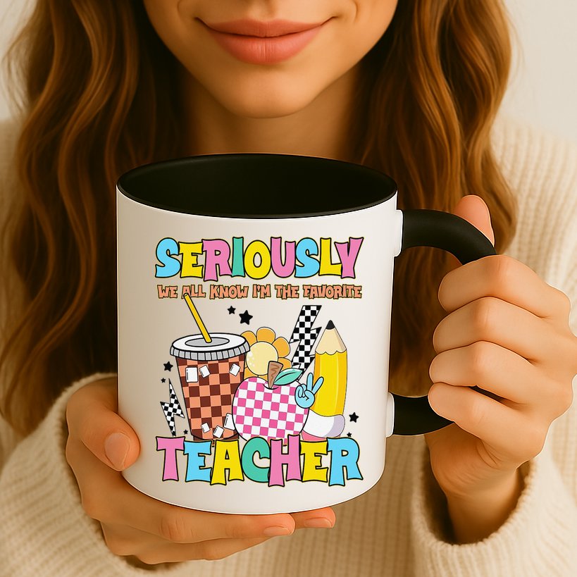 Groovy School Funny For Teacher Seriously We All Know Mug