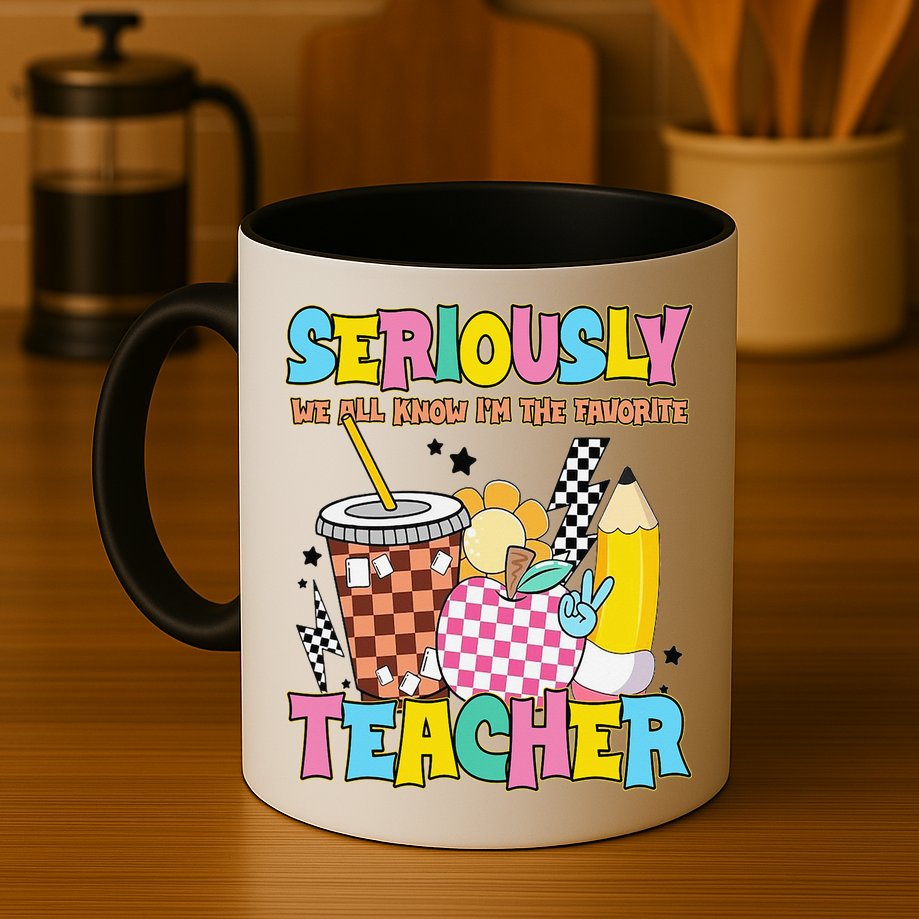 Groovy School Funny For Teacher Seriously We All Know Mug