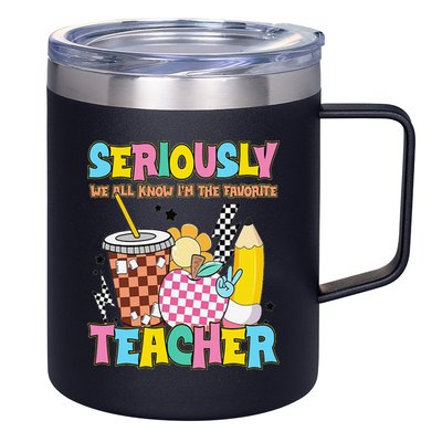 Groovy School Funny For Teacher Seriously We All Know 12oz Stainless Steel Coffee Mug