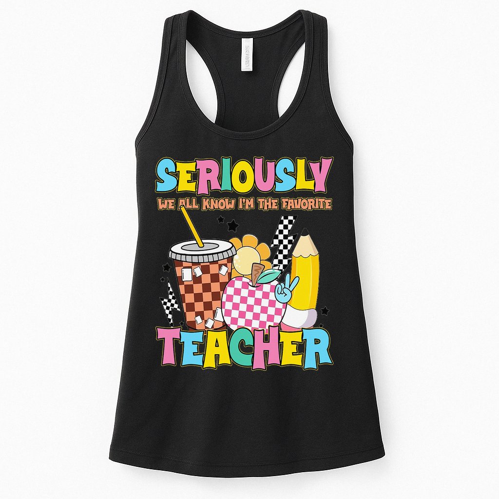 Groovy School Funny For Teacher Seriously We All Know Womens Tank Top