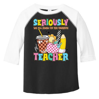 Groovy School Funny For Teacher Seriously We All Know Toddler Fine Jersey T-Shirt