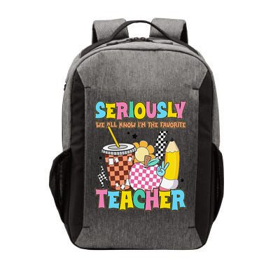 Groovy School Funny For Teacher Seriously We All Know Vector Backpack