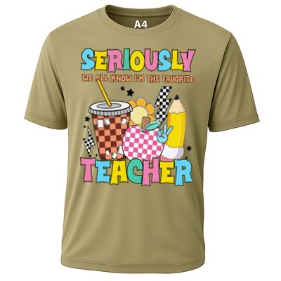 Groovy School Funny For Teacher Seriously We All Know Cooling Performance Crew T-Shirt