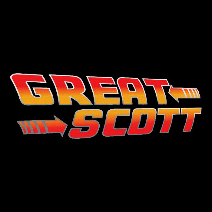 Great Scott Funny Time Traveler Mad Scientist Inventor Flat Bill Trucker Hat