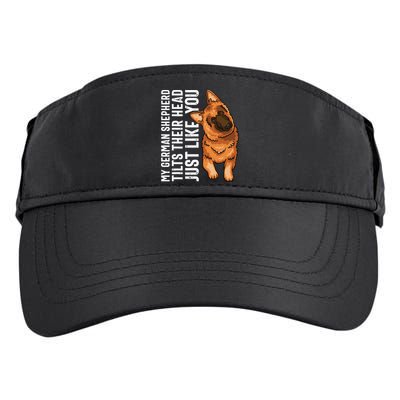 German Shepherd Funny German Shepherd Tee Dog Lover Adult Drive Performance Visor