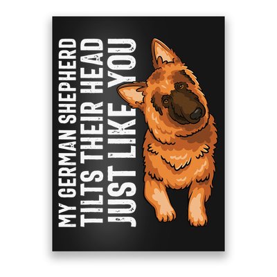 German Shepherd Funny German Shepherd Tee Dog Lover Poster