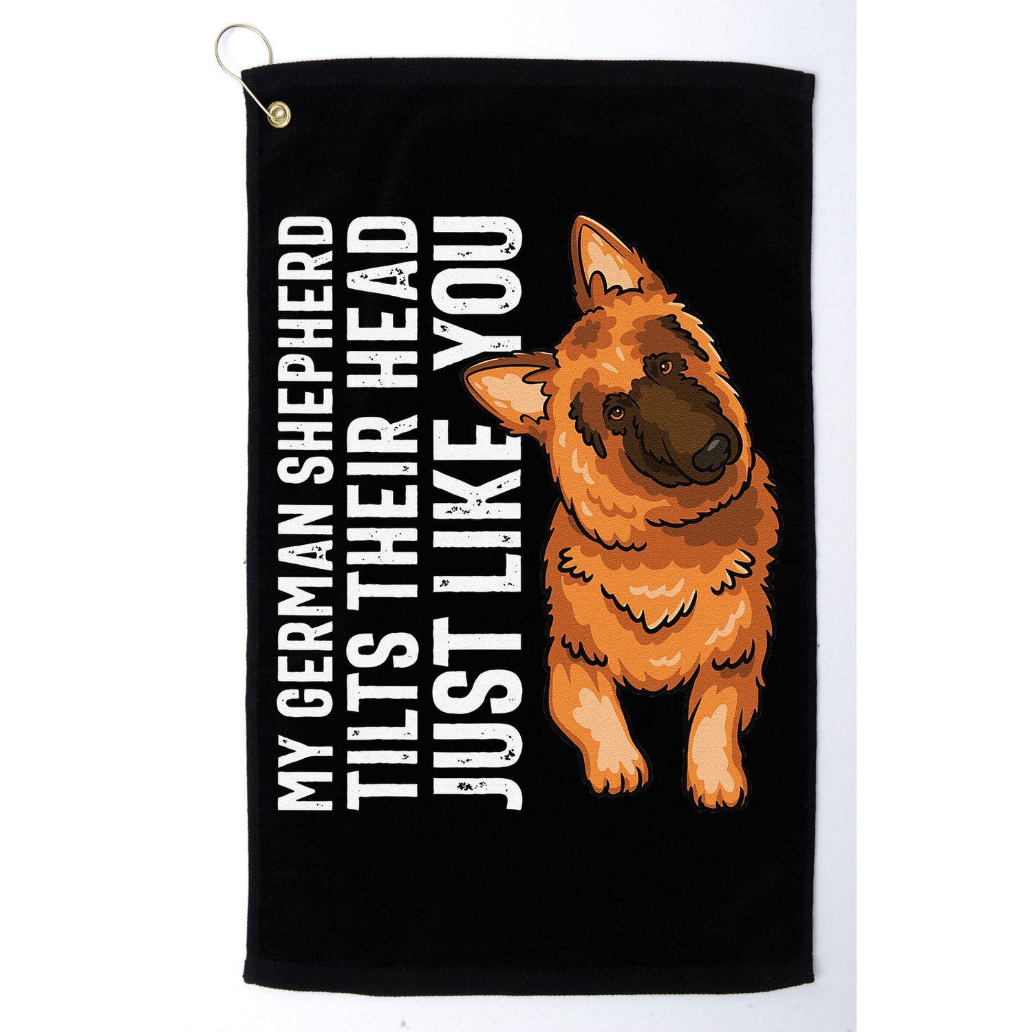 German Shepherd Funny German Shepherd Tee Dog Lover Golf Towel