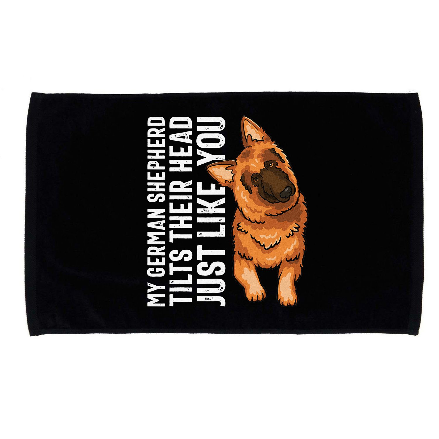 German Shepherd Funny German Shepherd Tee Dog Lover Microfiber Hand Towel