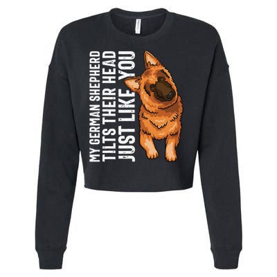 German Shepherd Funny German Shepherd Tee Dog Lover Cropped Pullover Crew