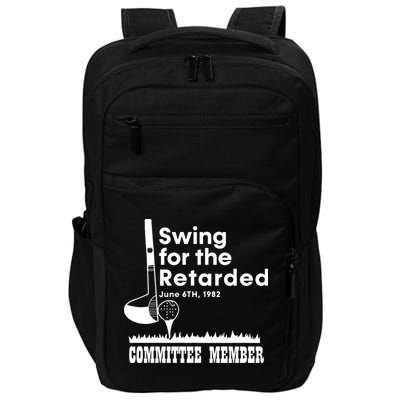 Golf Swing For The Retarded June 6th 1982 Committee Member Impact Tech Backpack