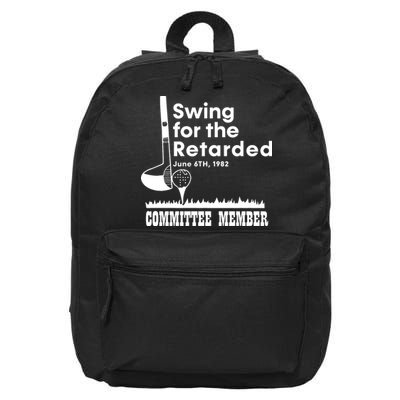 Golf Swing For The Retarded June 6th 1982 Committee Member 16 in Basic Backpack