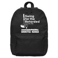 Golf Swing For The Retarded June 6th 1982 Committee Member 16 in Basic Backpack