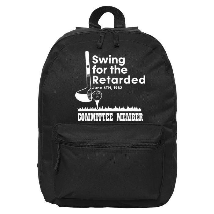 Golf Swing For The Retarded June 6th 1982 Committee Member 16 in Basic Backpack