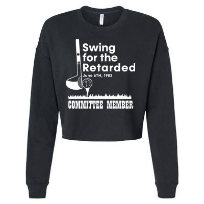 Golf Swing For The Retarded June 6th 1982 Committee Member Cropped Pullover Crew