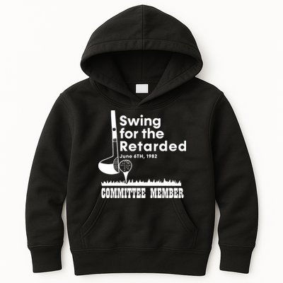 Golf Swing For The Retarded June 6th 1982 Committee Member Kids Hoodie