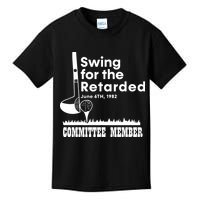 Golf Swing For The Retarded June 6th 1982 Committee Member Kids T-Shirt