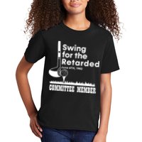 Golf Swing For The Retarded June 6th 1982 Committee Member Kids T-Shirt
