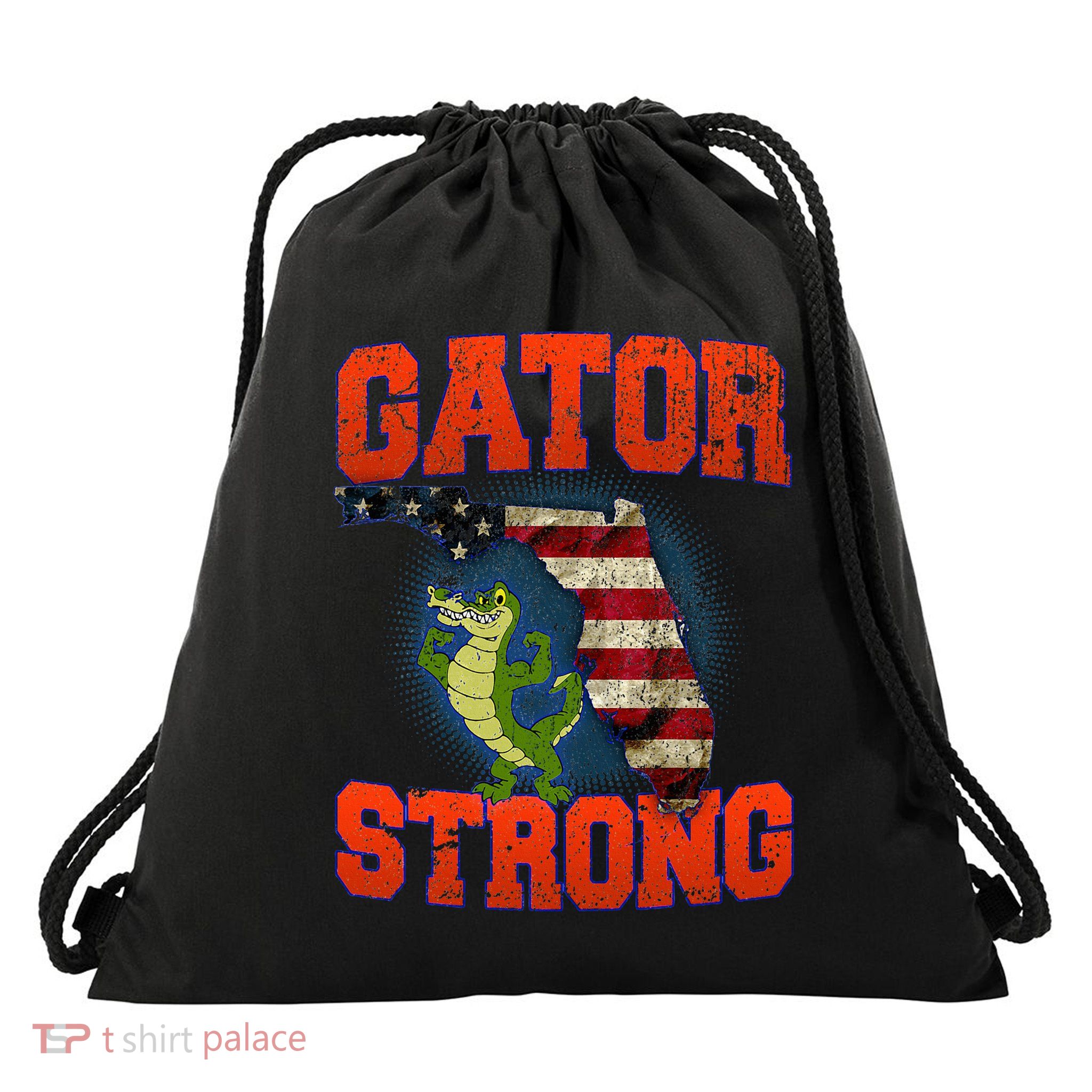 Gator Strong Florida S.T.A.T.E Gator Drawstring Bag