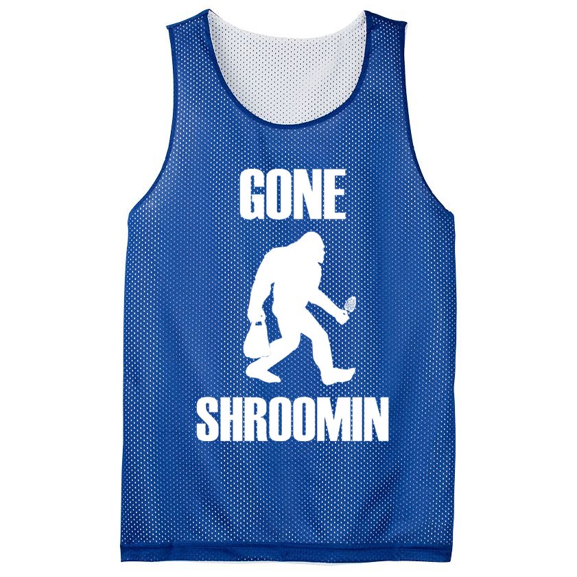 Gone Shroomin Funny Sasquatch Morel Mushroom Hunter Foraging Gift Mesh Reversible Basketball Jersey Tank