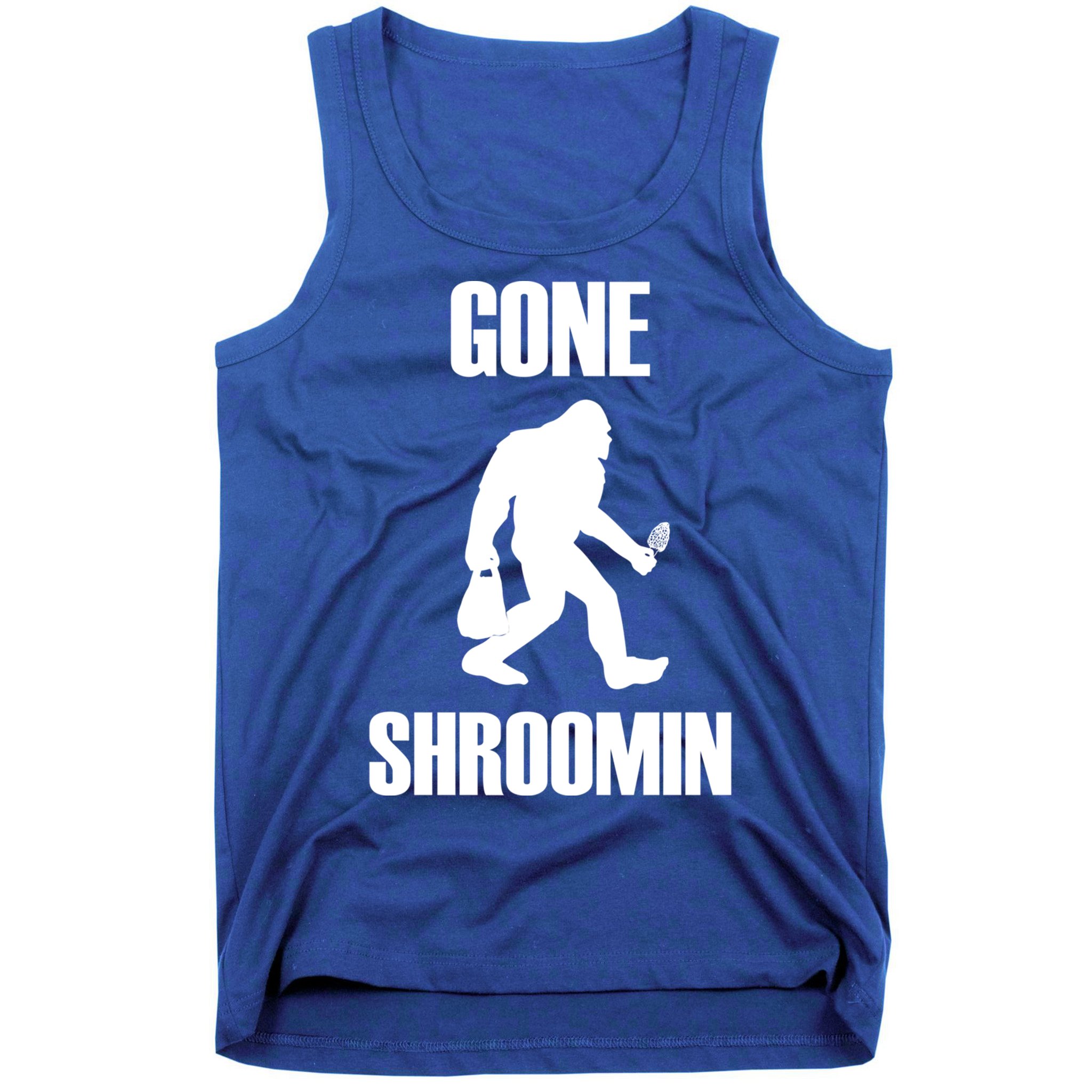 Gone Shroomin Funny Sasquatch Morel Mushroom Hunter Foraging Gift Tank Top