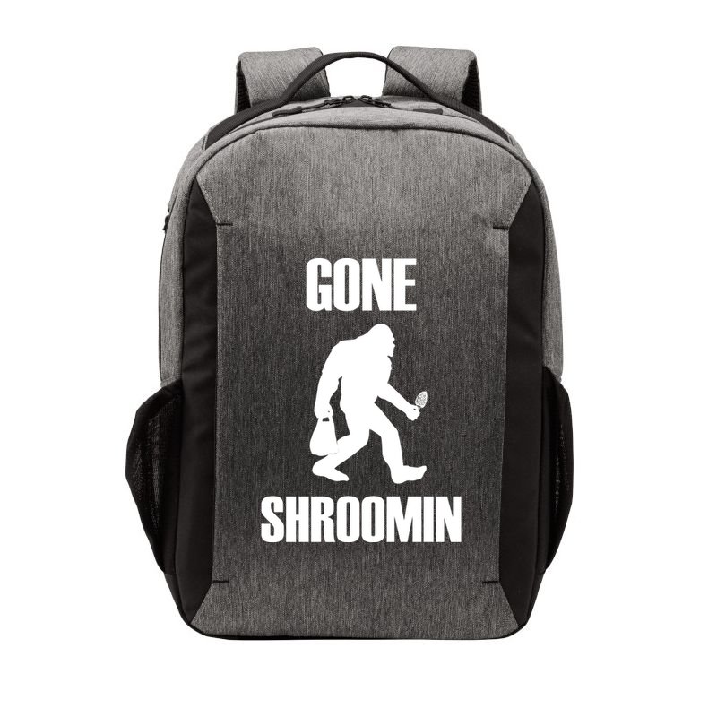 Gone Shroomin Funny Sasquatch Morel Mushroom Hunter Foraging Gift Vector Backpack