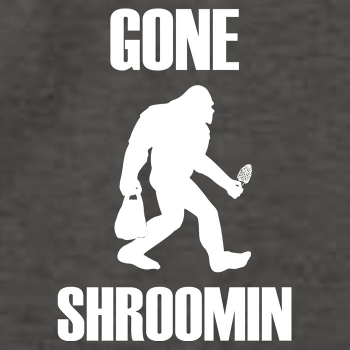Gone Shroomin Funny Sasquatch Morel Mushroom Hunter Foraging Gift Vector Backpack
